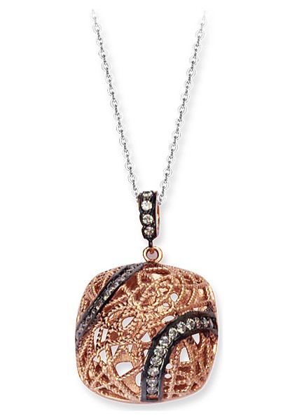 Altınsepeti Gümüş Otantik Kafes Kolye Asmk000053