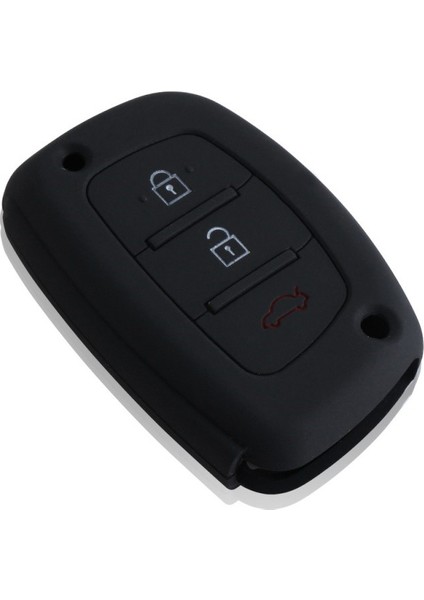 Hyundai Anahtar Kabı Kılıfı Start Stop Model (Siyah)