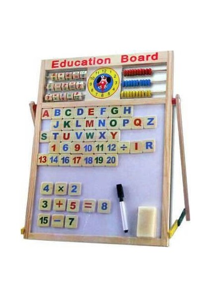 Çift Taraflı Yazı Tahtası Büyük Boy 64 Cm Mıknatıslı Education Board
