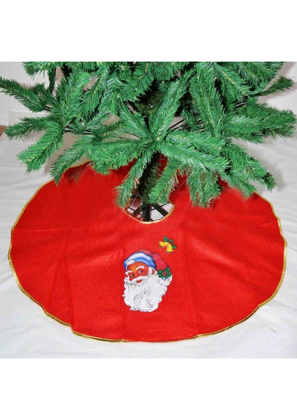 Noname Noel Babalı Kırmızı Keçe Yılbaşı Çam Ağacı Altı Örtüsü