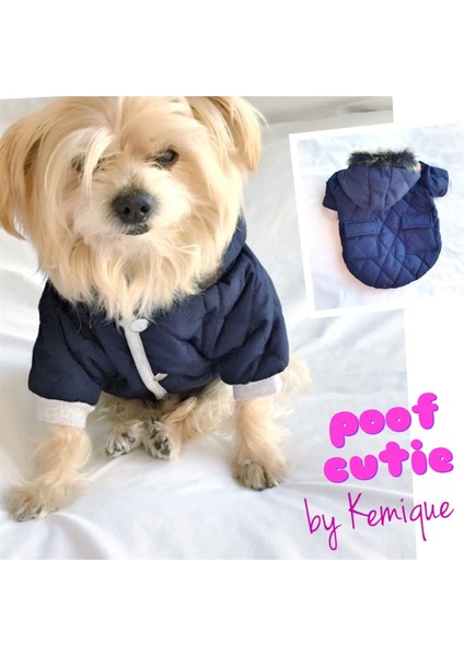 Lacivert Poof Cutıe By Kemique Köpek Mont