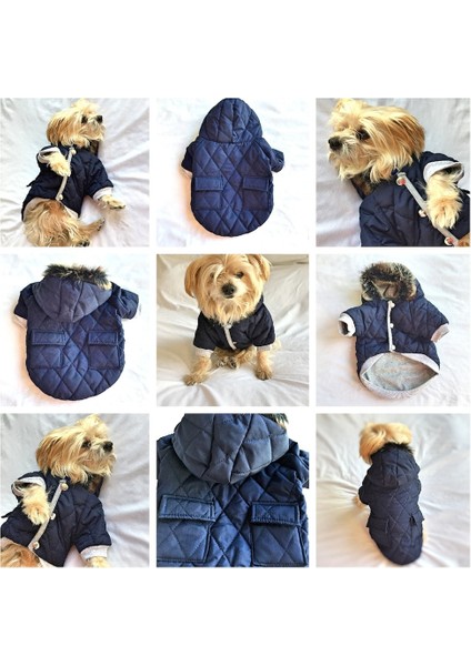 Lacivert Poof Cutıe By Kemique Köpek Mont