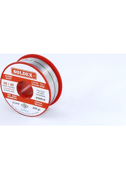 1.6 Mm 200 Gr Lehim Teli Sn60 Pb40