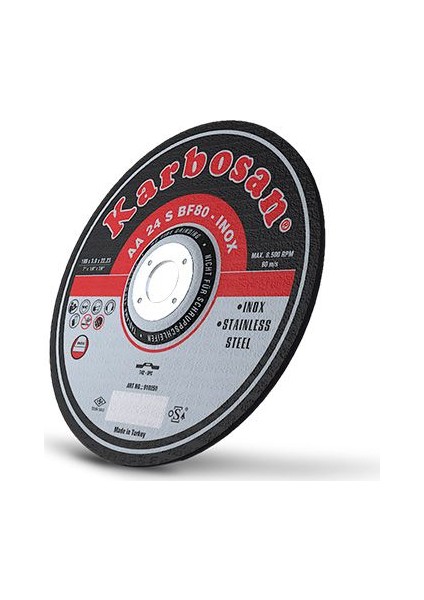 Inox Kesme Diski 180X3.0X22.23 (10'Lu)