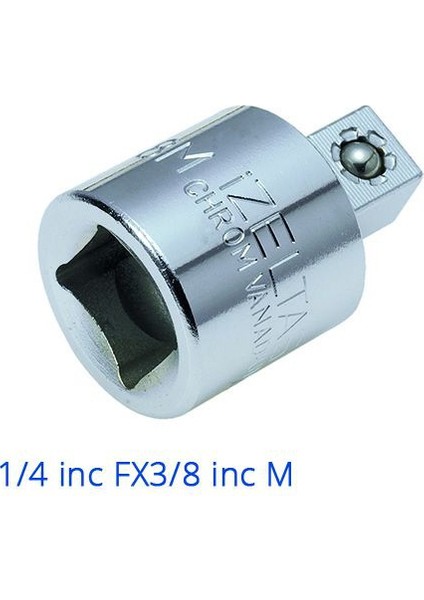 Lokma Adaptörü 1/4''Fx3/8''M