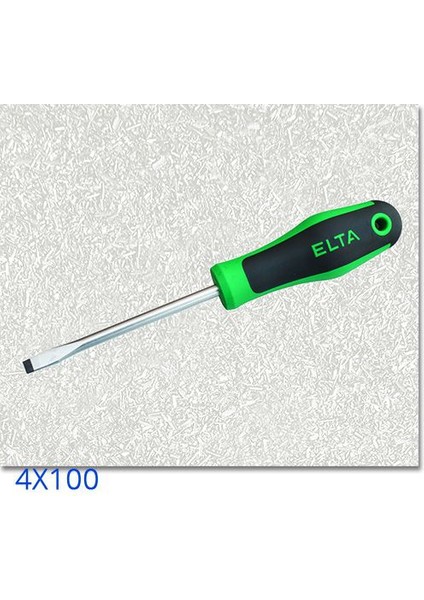 İzeltaş Elta Düz Tornavida Ergonom 4X100