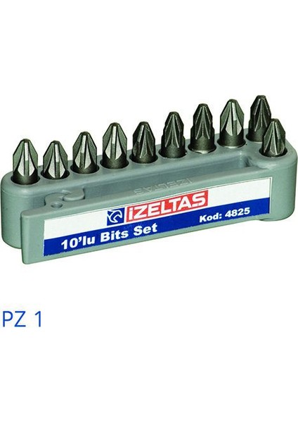 Pozidriv Bits Set (25 Mm) Pz 1