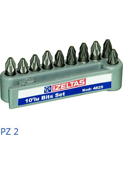 Pozidriv Bits Set (25 Mm) Pz 2