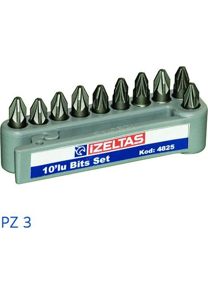 Pozidriv Bits Set (25 Mm) Pz 3