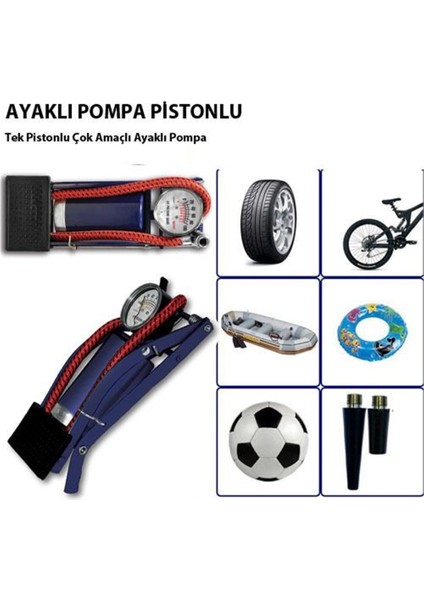 Ayak Hava Pompası İnce Pistonlu