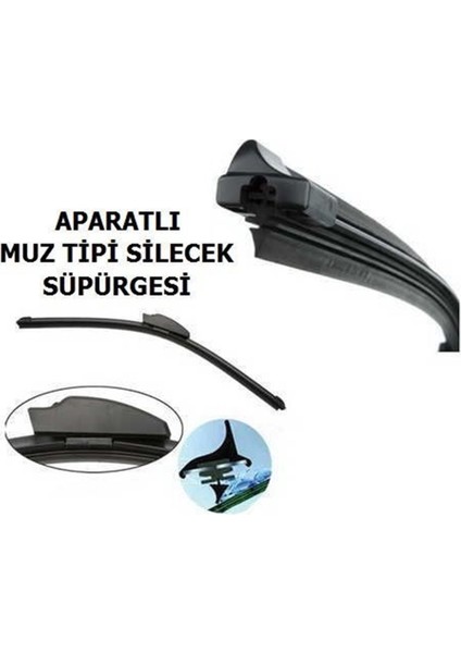 50 Cm Araca Özel Aparatlı Muz Tipi Banana Silecek