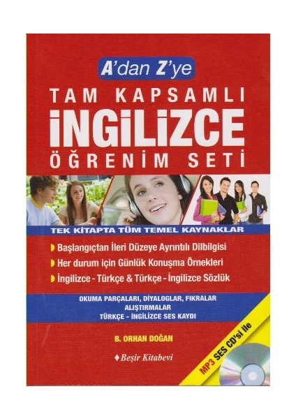 A'Dan Z'Ye Tam Kapsamlı İngilizce Öğrenim Seti - B.Orhan Doğan