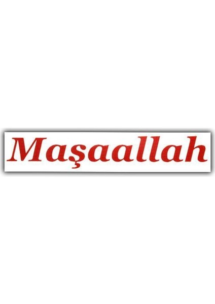 Ozy Maşaallah Yazı Araba Oto Sticker Büyük ( 10Cm * 57Cm )