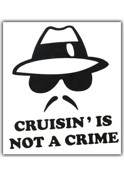 Ozy Not A Crime Yazı Araba Oto Sticker ( 9Cm * 11Cm )