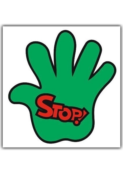 Ozy Stop Yazı Araba Oto Sticker ( 10Cm * 10,5Cm )