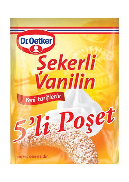 Şekerli Vanilin 5 x 5 gr