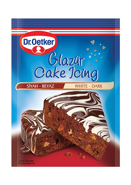 Dr.Oetker Pasta Süsleme Glazürü Siyaz Beyaz 100 Gr