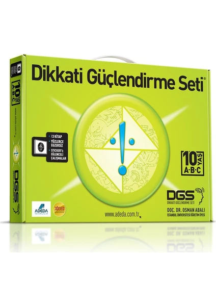 Adeda Yayıncılık Dikkati Güçlendirme Seti ~ 4. Sınıf - 10 Yaş - Osman Abalı