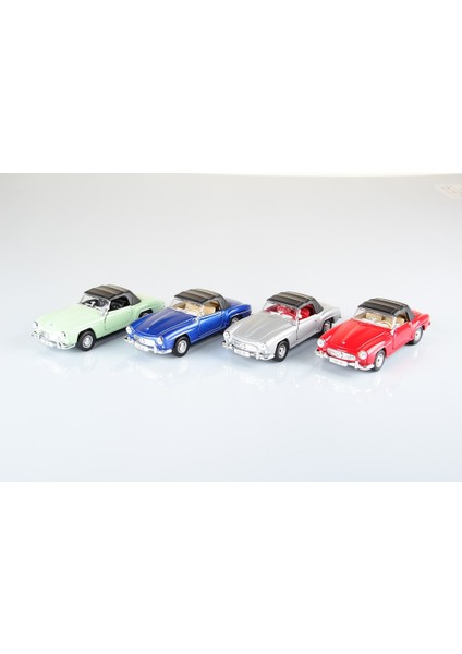 Mercedes 190Sl 1955 Model - 4'lü Set