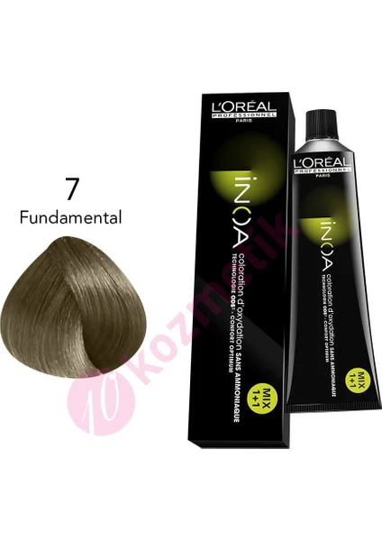 L'Oréal Professionnel İnoa Amonyaksız Saç Boyası No: 7 Fundamental 60Ml.