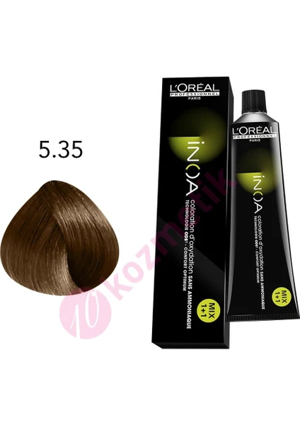 L'Oréal Professionnel İnoa Amonyaksız Saç Boyası No: 5.35 60Ml.