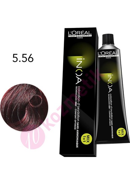 İnoa Amonyaksız Saç Boyası No: 5.56 60Ml.