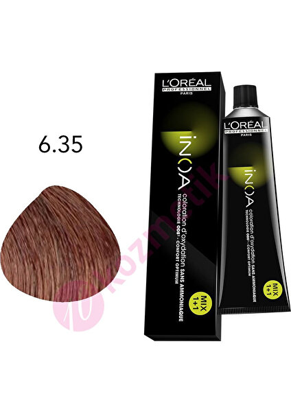 L'Oréal Professionnel İnoa Amonyaksız Saç Boyası No: 6.35 60Ml.