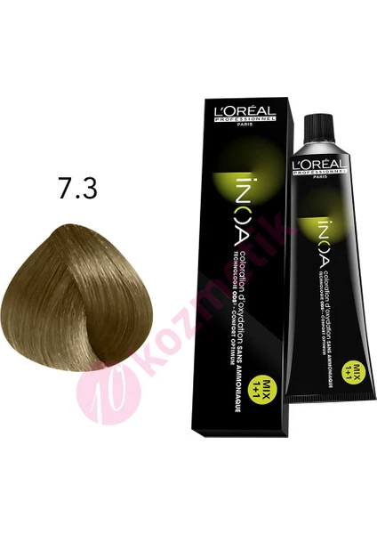 L'Oréal Professionnel İnoa Amonyaksız Saç Boyası No: 7.3 60Ml.