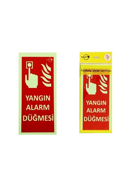 Fotolüminesans Fosforlu Uyarı Levhası (İhbar Butonu)