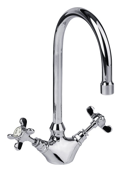 ECA Neo Klasik Tek Gövde Eviye Bataryası Krom