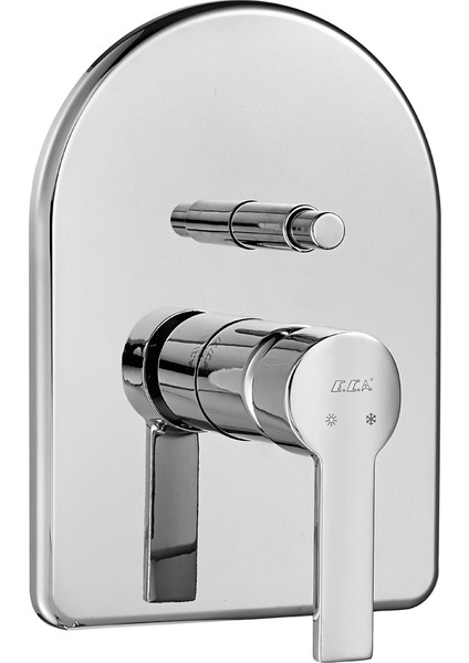 ECA Delta Ankastre Banyo Bataryası Sıva Üstü Parça Krom