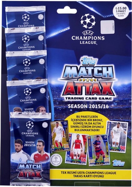 Uefa Şampiyonlar Ligi Takas Kartı Çoklu Paket