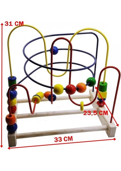 Ahşap Eğitici Oyuncak Labirent Koordinasyon Oyunu Büyük