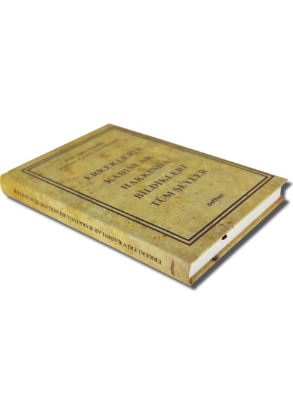 Erkeklerin Kadınlar Hakkında Bildikleri Tüm Şeyler Defter