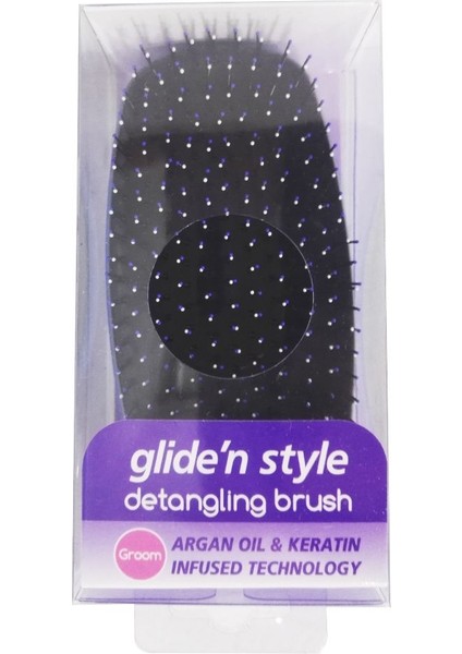 Glide'N Style Detangling B.Argan Oil Keratin Brush Gs326