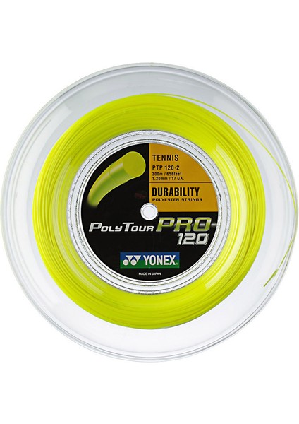 Pt Pro 120 - 2(200M)Tenis Kordajı - Sarı