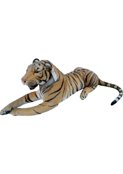 Büyük Peluş Yatan Kaplan 90 cm