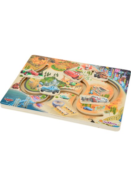 Cars 2 - Arabalar 2 Ahşap Raylı Puzzle