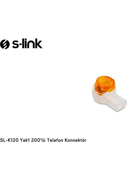 S-link SL-K120 Yak1 200 lü Telefon Konnektör