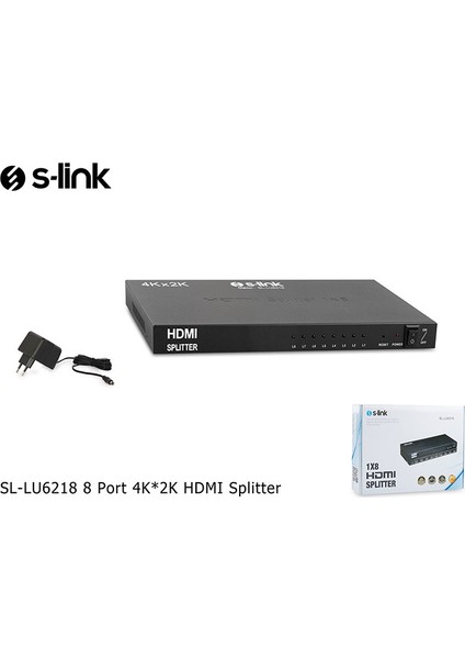 SL-LU6218 8 Port 4K*2K HDMI Splitter