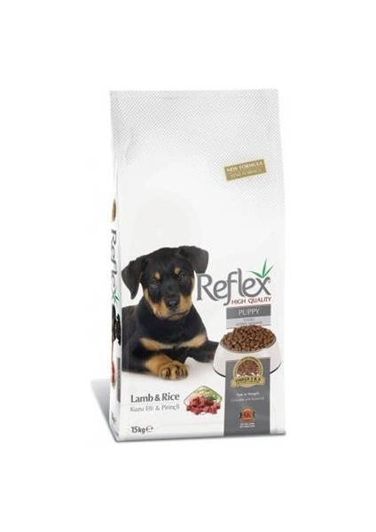 Large Breed Kuzu Etlipupy Köpek Maması 15Kg
