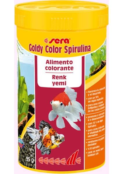 Goldy Color Spirulina Renk Yemi 250 Ml