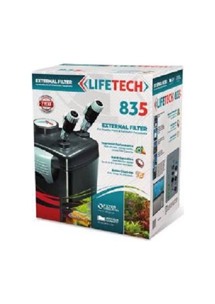 Life Tech 835 Dış Filtre 1000Lt/Saat 3 Sepetli Dolu