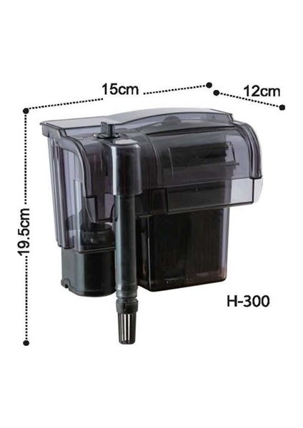 H300 Askılı Filtre Şelale Filtre 400 L/H