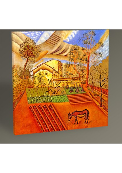 Joan Miro The Vegetable Garden with Donkey Tablo 40X40