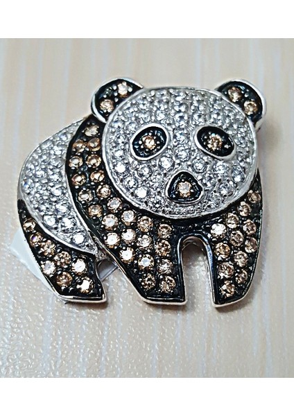 Tyelo Takı, Gümüş, Zirkon Taşlı, Ayıcık Kolye Ucu