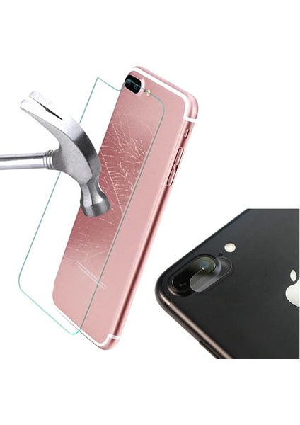 Apple iPhone 7 Plus Arka + Kamera Takım Cam Koruma Set