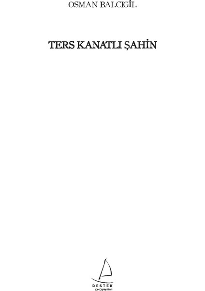 Ters Kanatlı Şahin - Osman Balcıgil