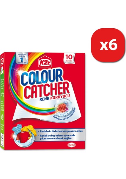 Colour Catcher Renk Koruyucu Mendil 6'lı Set 6x10