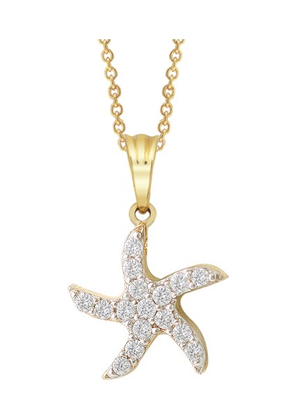 Altınsepeti Deniz Yıldızı Altın Kolye As80Kl